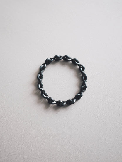 ST chain bracelet / black