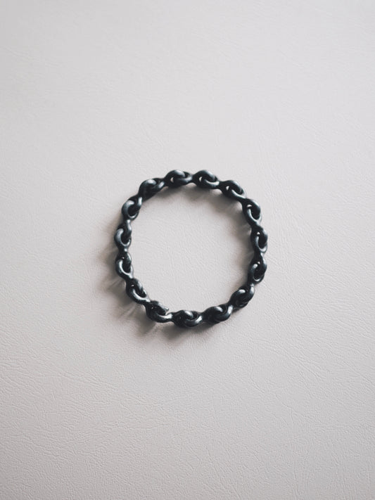 ST chain bracelet / black